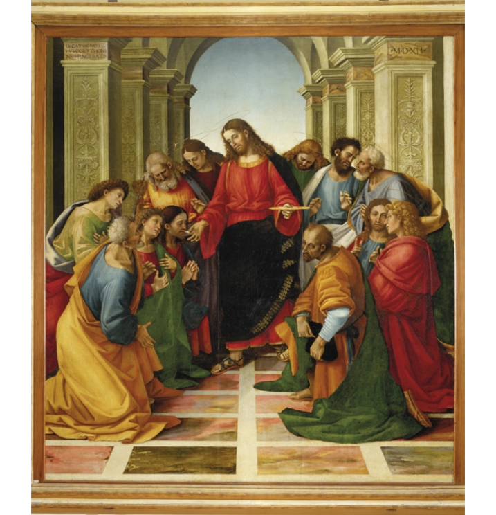Comunione degli Apostoli, 1512 Olio su tavola Cortona, Museo Diocesano